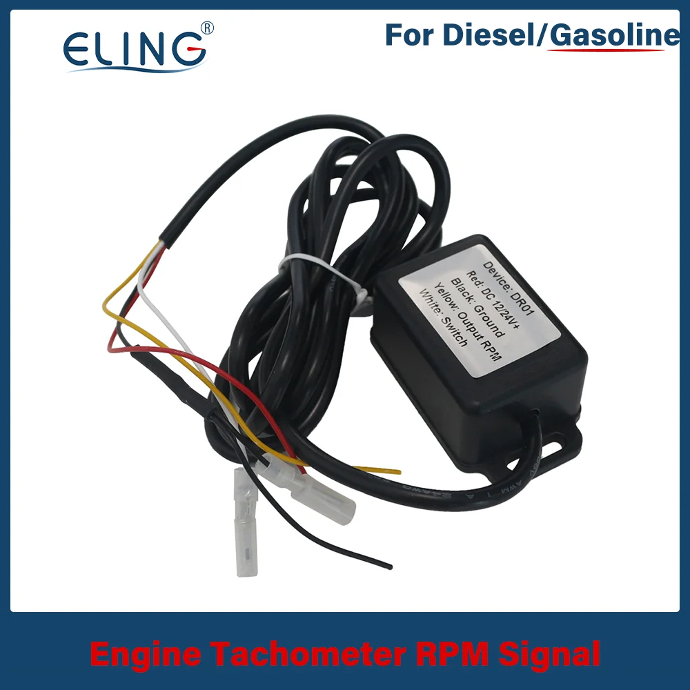 ELING Tacho RPM Signal Adapter Tachometer Sensor for All Fuel Engines Ignition Coil 4 Pulse per Round 12VDC Available