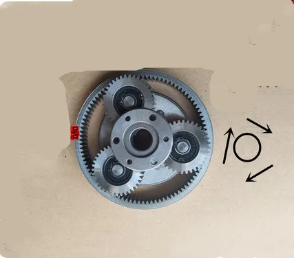 

1 set of 36T gear diameter: 38mm thickness: 12mm electric vehicle motor steel gear + gear ring + clutch