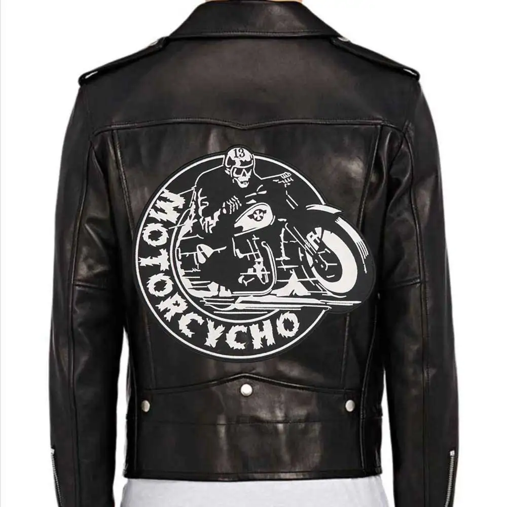 Toppe ricamate per moto grandi per giubbotto posteriore gilet moto Club Biker Iron on Backing