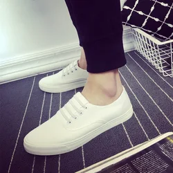 Men Canvas Shoes Breathable Loafers Simple and Lightweight Sneakers Men White Shoes Soft-soled Driving Shoes Zapatos De Hombre