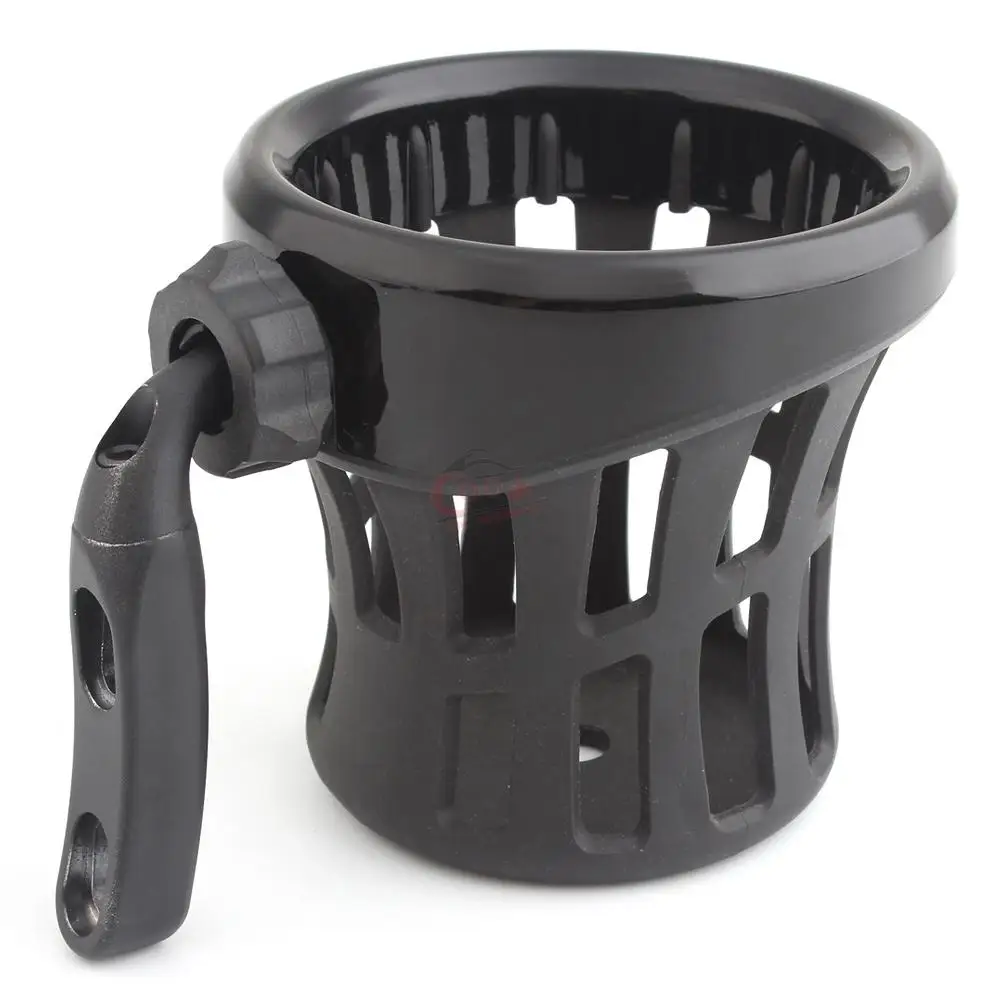 Motorcycle Handlebar Mounted Drink Cup Driver Drink cup Holder For Harley Road King Electra Glide Sportster Dyna Softail 1996-UP