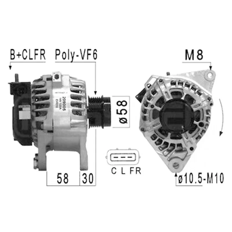 NEW AUTO CAR Alternator for Kia Rondo Carens Sportage / Hyundai i40 373002E300 37300-2E300 A0002610819 2610819 600000163080