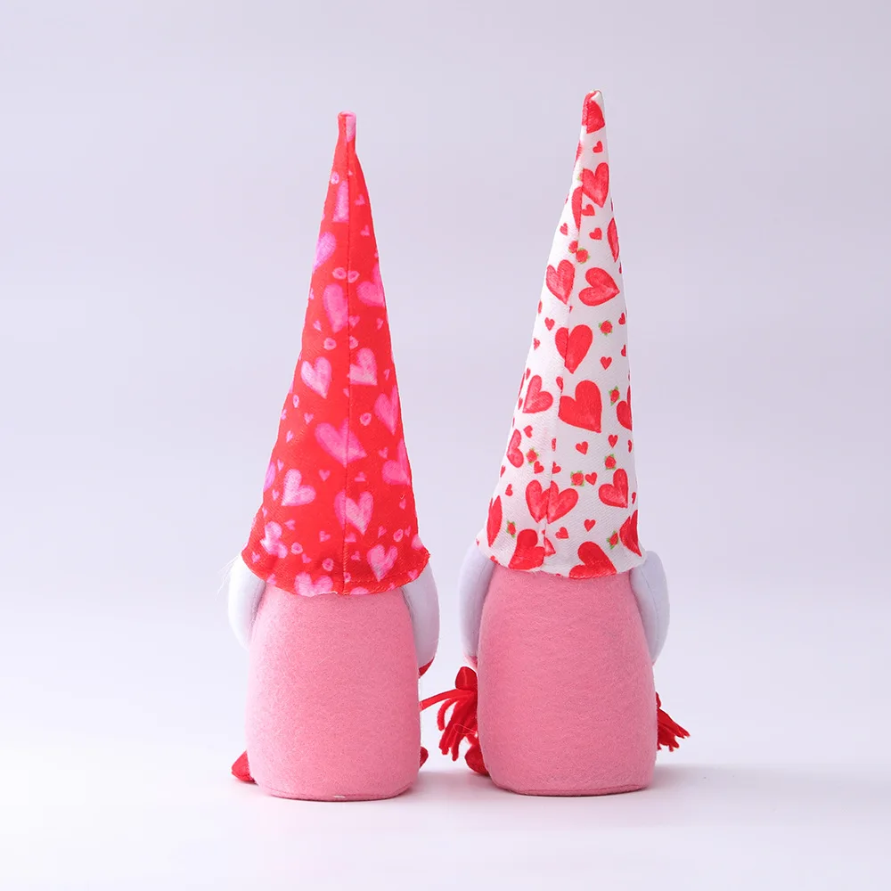 น่ารัก Faceless ตุ๊กตาน่ารัก Nordic สวีเดน Tomte Elf ตุ๊กตา Holding Heart Decor วันวาเลนไทน์ที่ดีที่สุดของขวัญตกแต่งบ้าน2021ใหม่