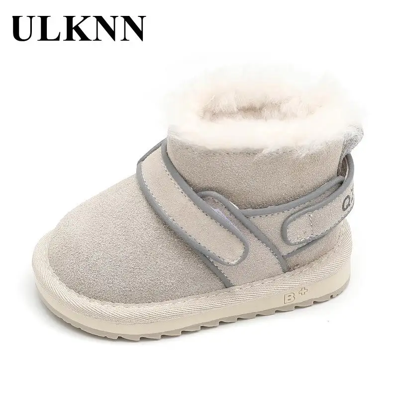 Boy Winter Toddler Shoes For Infant's Baby Child Antiskid Warm Winter Shoes Snow Boots Girl Outdoor Boots New Flats Size 21-25