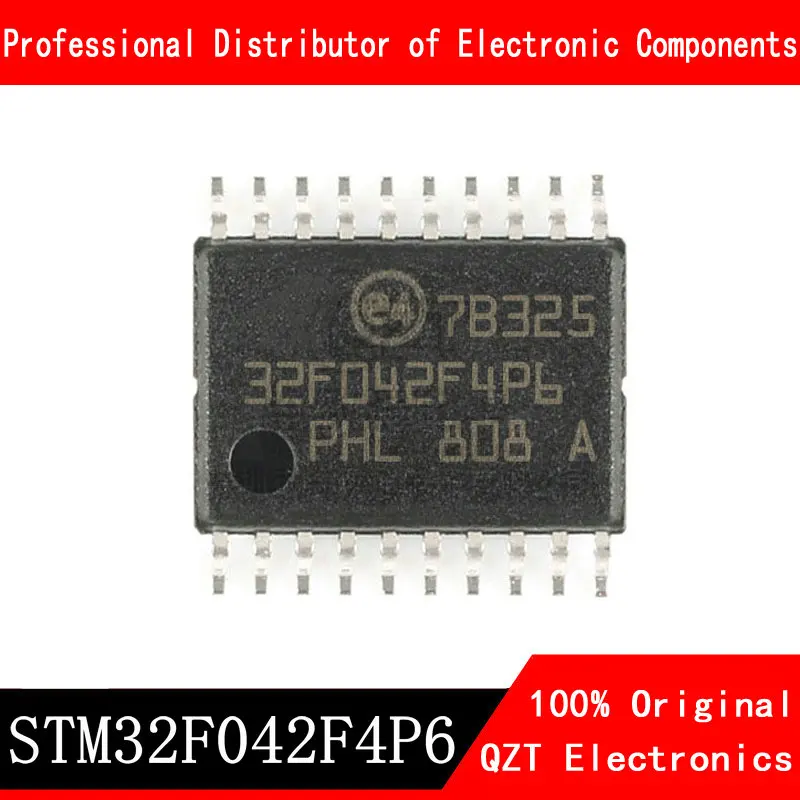 5ชิ้น/ล็อตใหม่ STM32F042F4P6 STM32F042 TSSOP-20ไมโครคอนโทรลเลอร์ MCU ในสต็อก