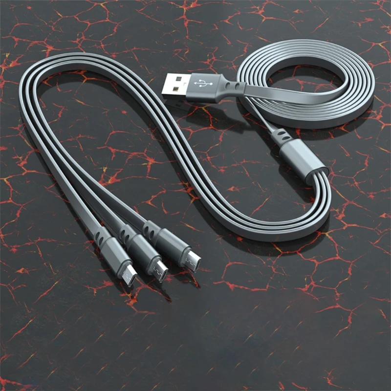 59inch Three in One Multi Charging Cable Micro USB Charging Cable Portable Power Banks for Andriod Cell Phone