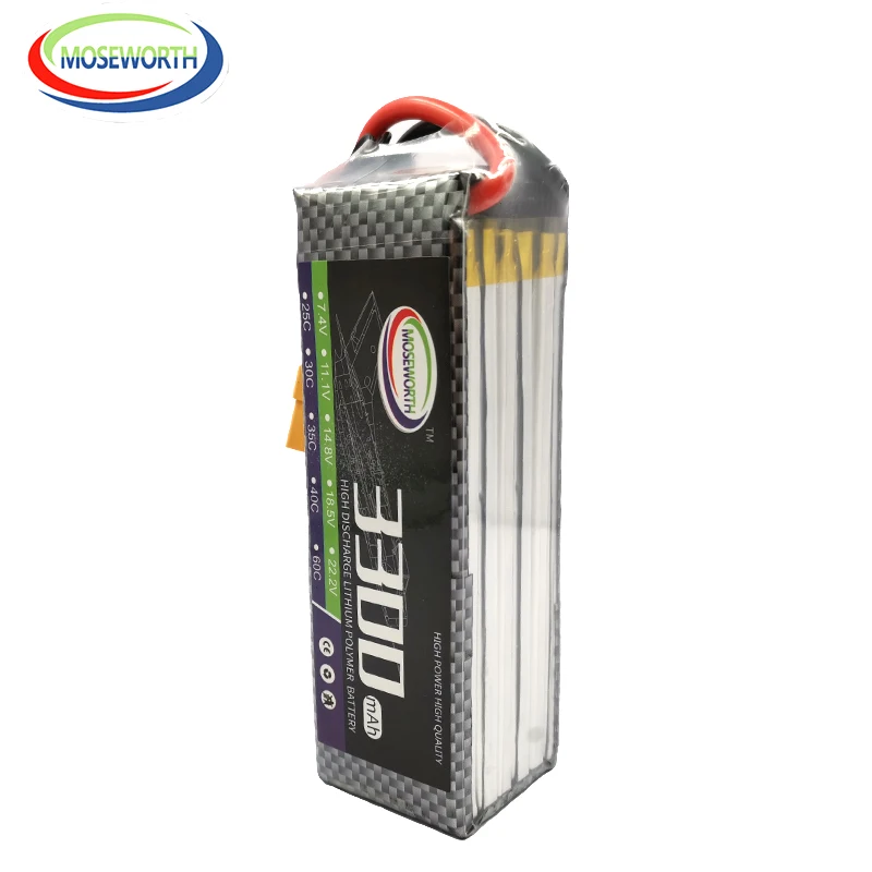5S 18,5 V 3300mAh 30C 40C 60C RC LiPo batería para RC avión Drone coche barco camión helicóptero Quadcopter baterías recargables