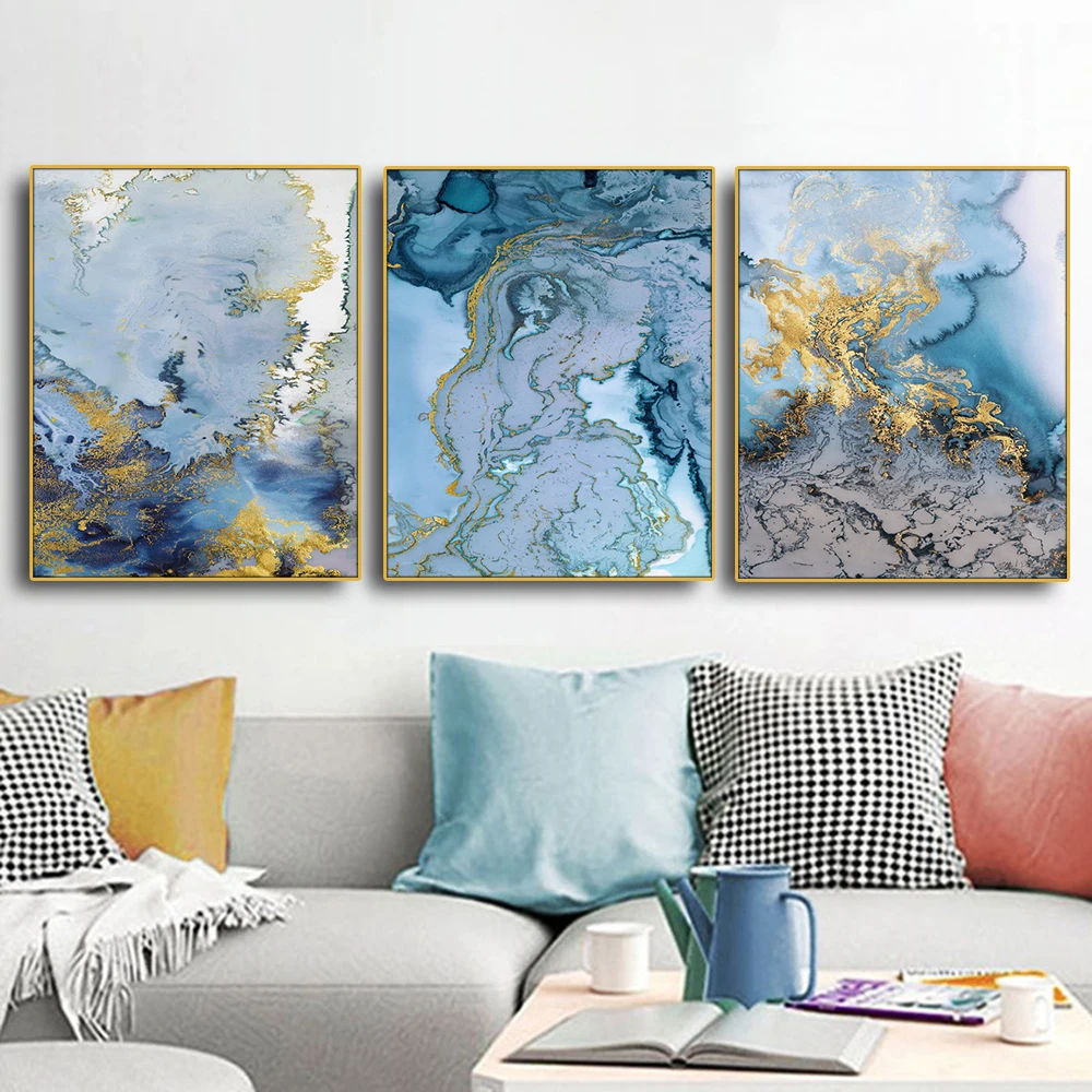 

3pcs Abstract marble texture artistic nordic mural 5d diy diamond painting for living room home wall decoration Full Drills N546