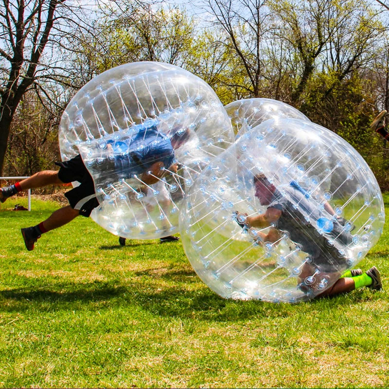 

Durable 1.5m 4pcs(two colors +1 Pump) Factory Price Human 1.5m Inflatable Bumper Ball, Bubble Soccer, Bubble Football For Sale