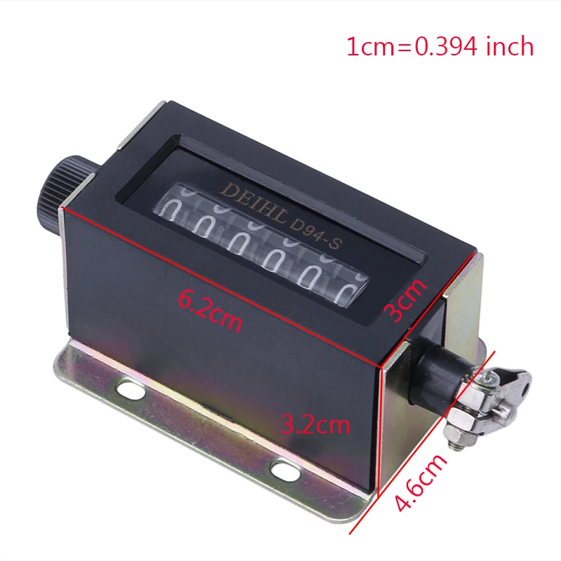 0-999999 6 Digit Counter Resettable Mechanical Pulling Count Counter Counting Speed 200 times/min