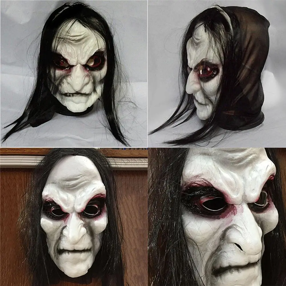 Halloween Zombie Maske Geist Festival Horror Maske Scary Halloween Maske Hilarious Streich Volle Dead Maske Mit Super Schwarz Augen