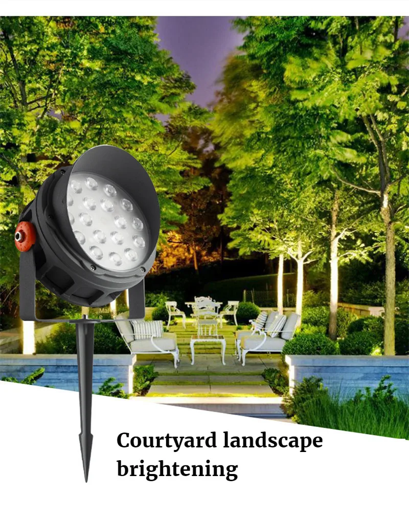 Led Warmes Licht Wall Washer Licht Garten Dekoration Lichter Scheinwerfer Im Freien Hinterhof Dekor Terrasse Dekoration Landschaft 36W 48W