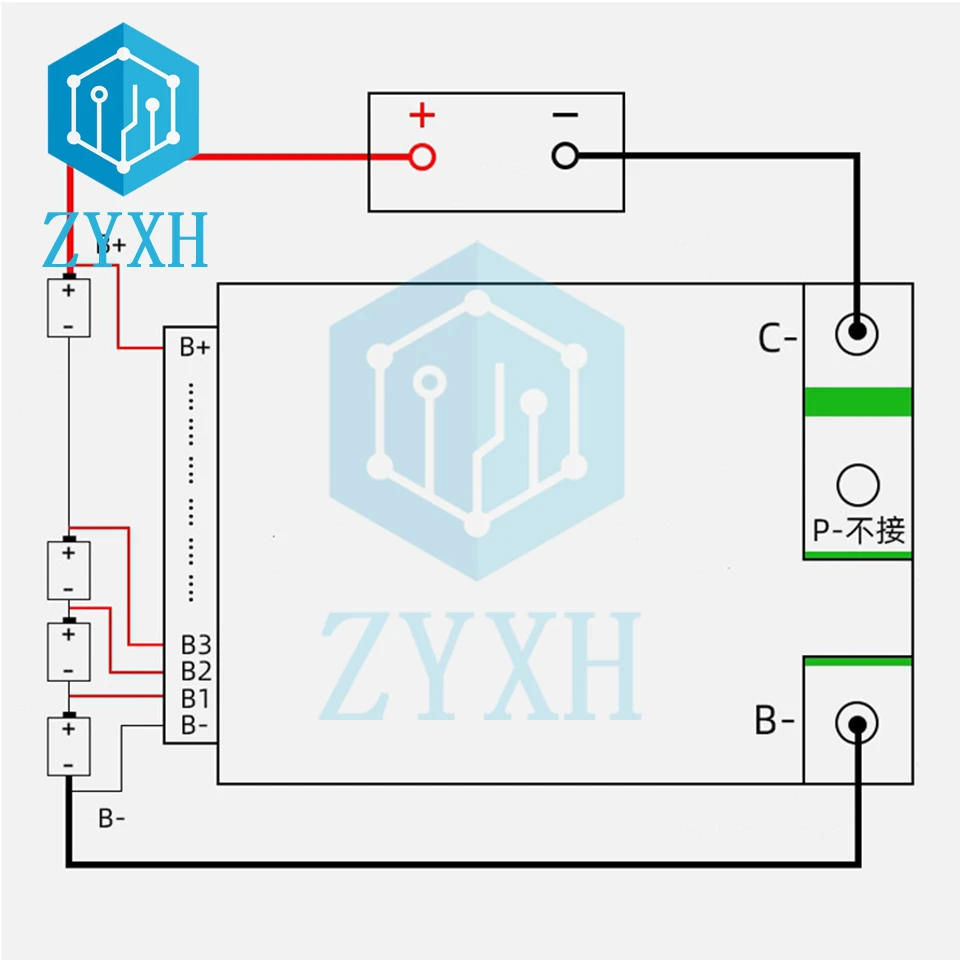 BMS 13S 48V 15A 18650 akumulatory litowo-jonowe Balancer zabezpieczenie przed zwarciem wspólny Port dla Escooter/e-bike