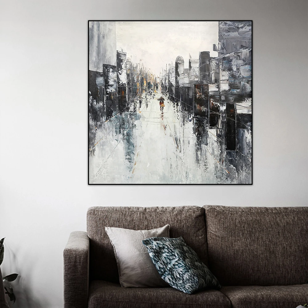 

Modern Abstract Canvas Painting Nordic British Street Posters Print Bronze Wall Art Wall Picture for Living Room Home Decoration