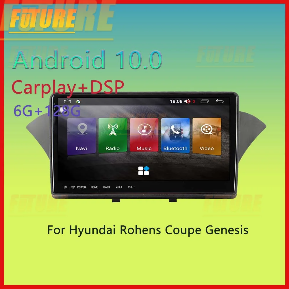 

128G For Hyundai Rohens Genesis Coupe 2012+ Android Car Radio Stereo 2Din Multimedia Player GPS Navigation Touch Screen HeadUnit