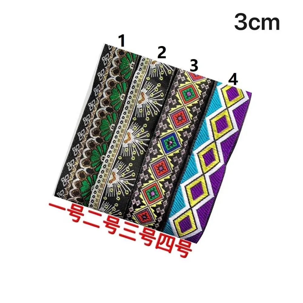 

3cm ethnic style folk style nation style jacquard ribbon,jacquard webbing,garment ribbon,shoes ribbon,bag ribbon,QC0708A