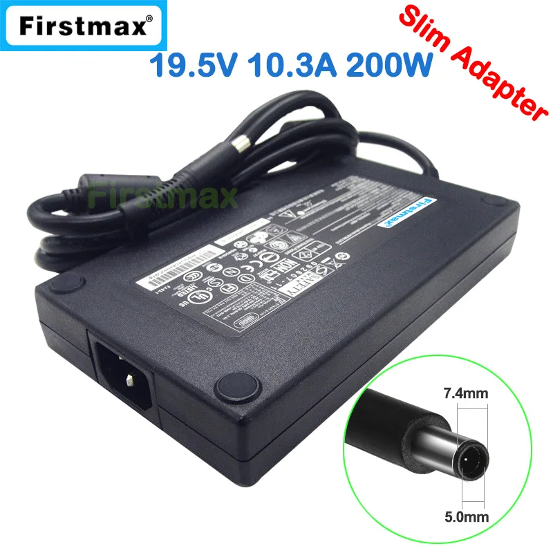 

19.5V 10.3A Gaming Laptop Charger for HP EliteBook 8560w 8570w 8730w 8740w 644698-002 HSTNN-CA16 HSTNN-CA24 AC Power Supply