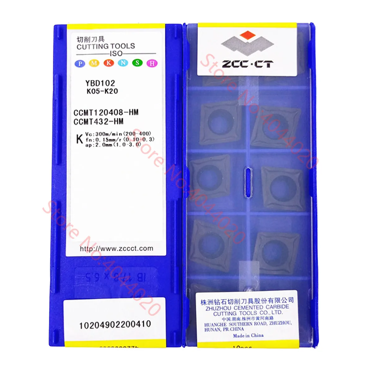 ZCC.CT CCMT060204 CCMT09T304 CCMT09T308 CCMT120408 CCMT120412-HM YBD102 Carbide Insert CCMT Inserts