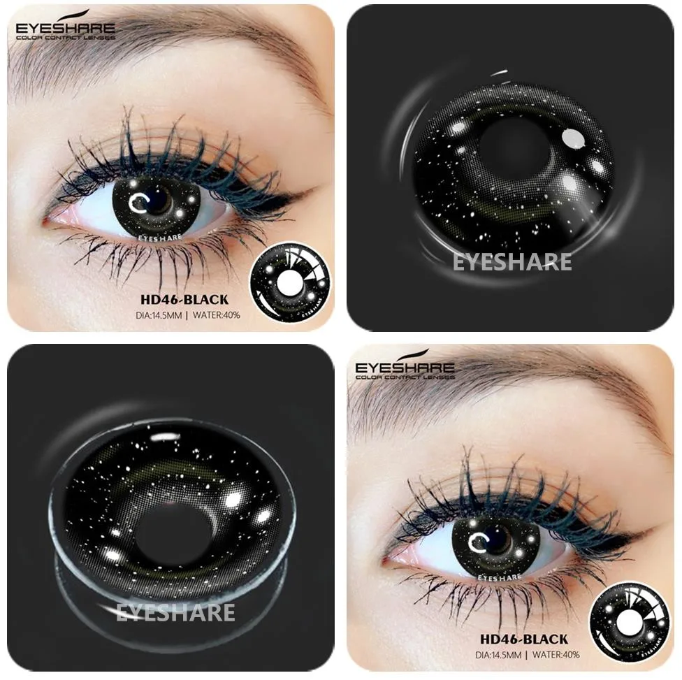 Color Contact Lenses Yearly Color Lens Eyes Cosmetic Colored Contacts 2pcs Eye Contacts Cosplay Anime Accessories Contact Lenses