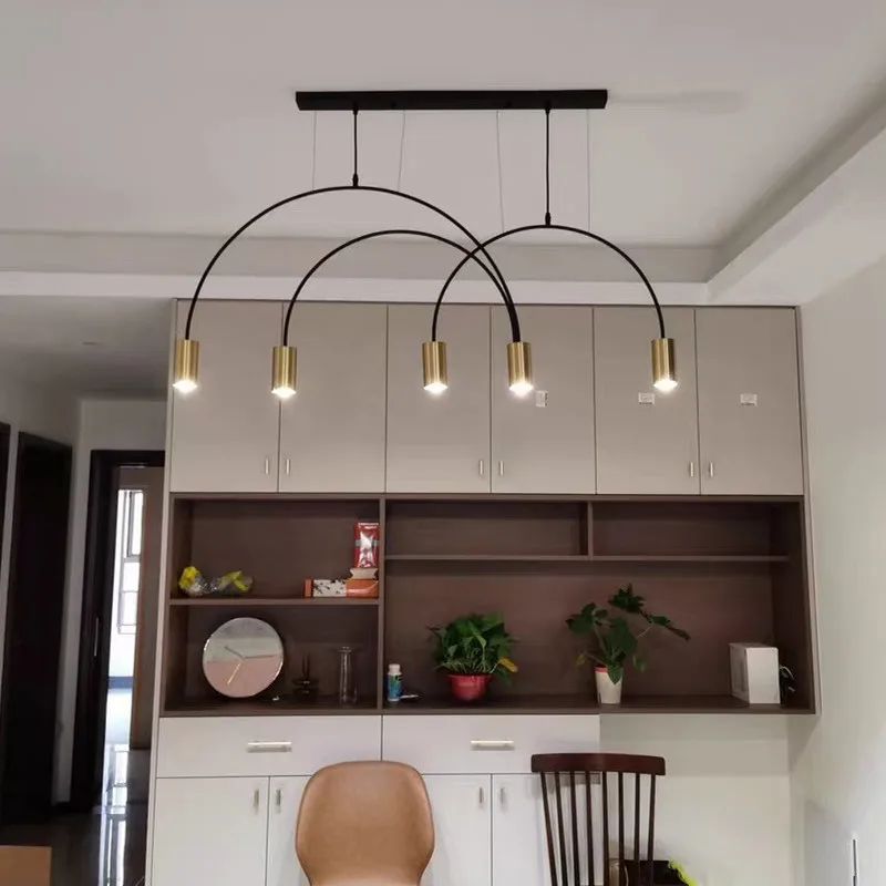 Imagem -04 - Volta Pendant Light Nordic Simples Geométrica Lâmpada Dinning Room Designer Lustre Suspensão Bar Spot Sala de Estar Luzes Penduradas