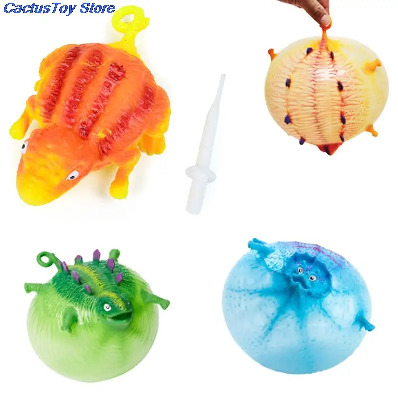 Ballon dinosaure gonflable anti-stress, jouet animal, balle molle à presser, 1PC