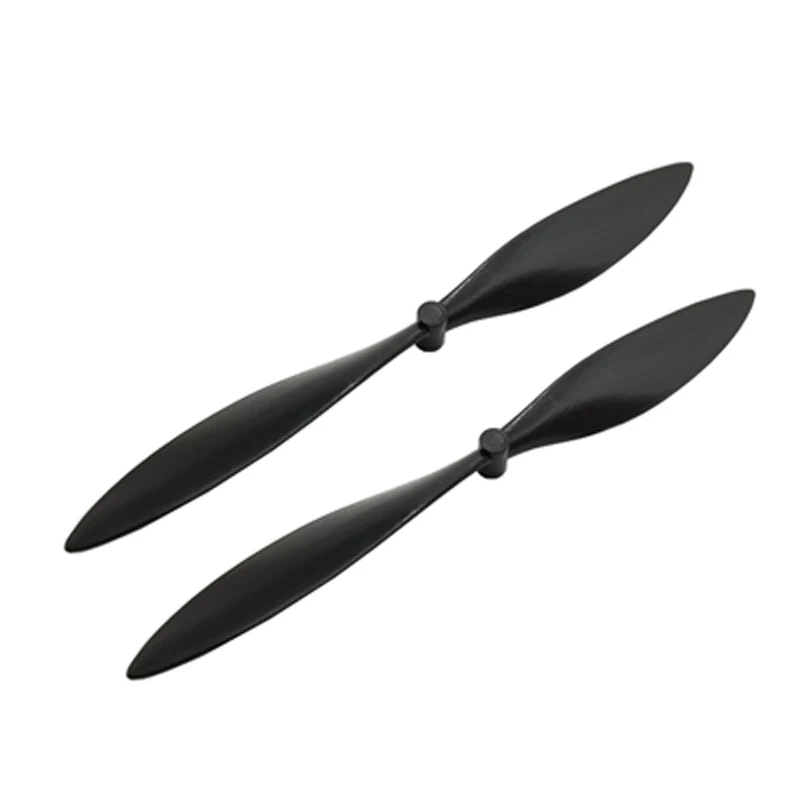 2PCS 2-Blade Positive Propeller Length 100mm Model Paddle Screws Hole 0.95mm PC Black Prop for DIY Micro Plane RC 6-7mm Motor