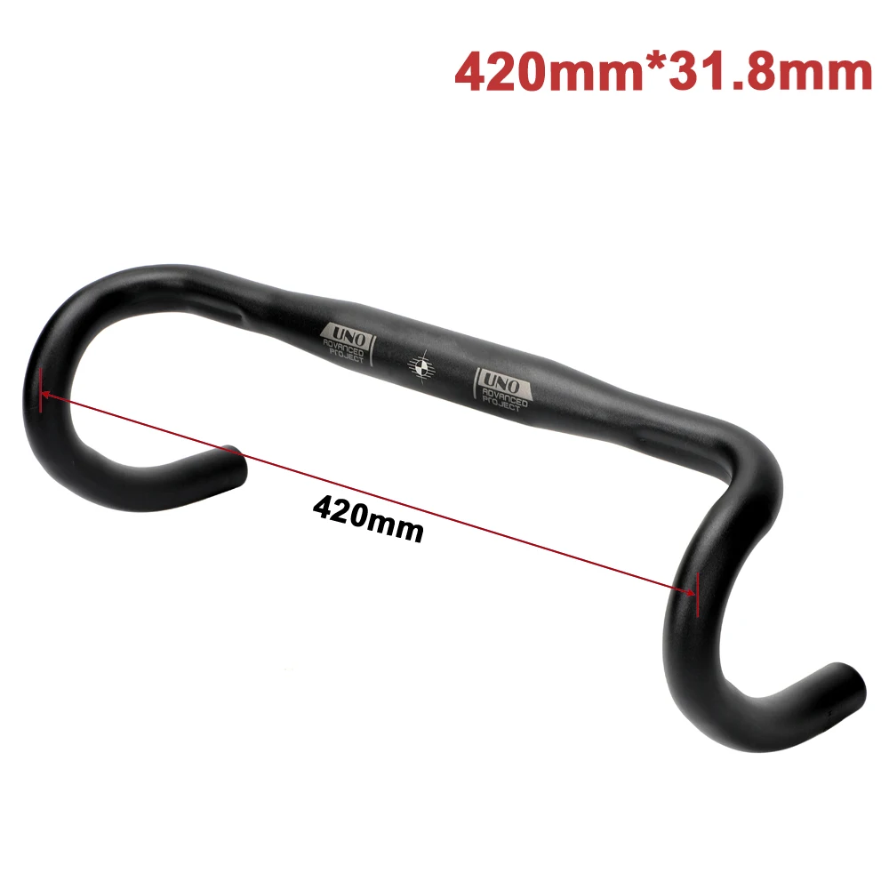 ロードバイクハンドルバー 31.8mm 超軽量 グラベルドロップバー 400