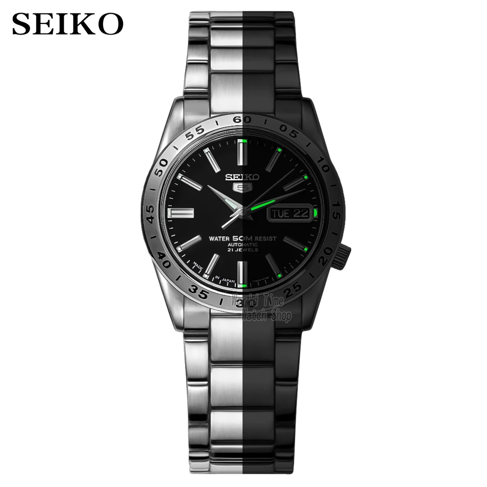 seiko watch men 5 automatic watch top brand luxury Sport men watch set waterproof mechanical military watch relogio masculinoSNK