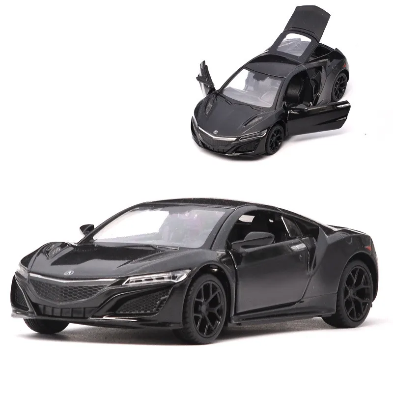 High quality 1:32 Acura sports car alloy model,simulation die-casting sound and light back to the gift model,free shipping