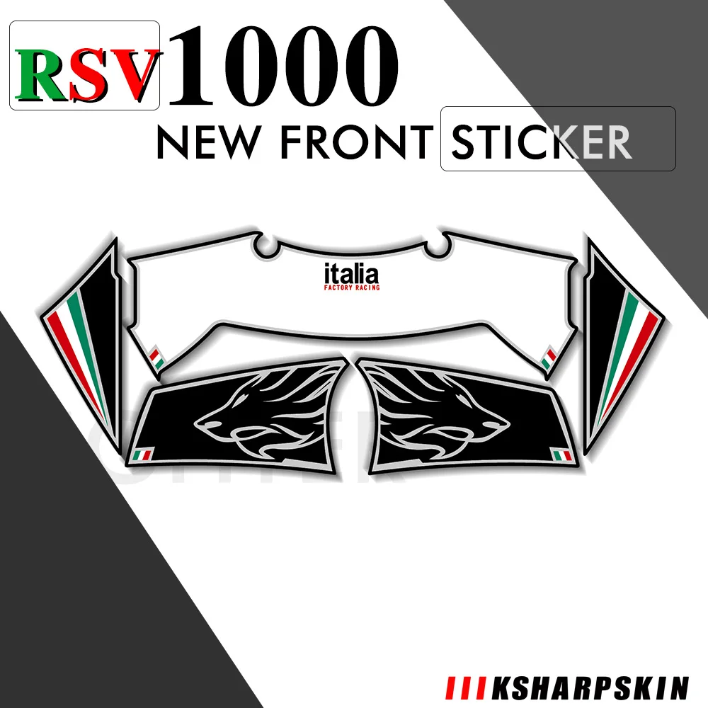 

3D Gel Motorcycle Front Fairing Decals Sticker Case for Aprilia RSV1000 Mille RSV1000R 2001 - 2003 rsv 1000