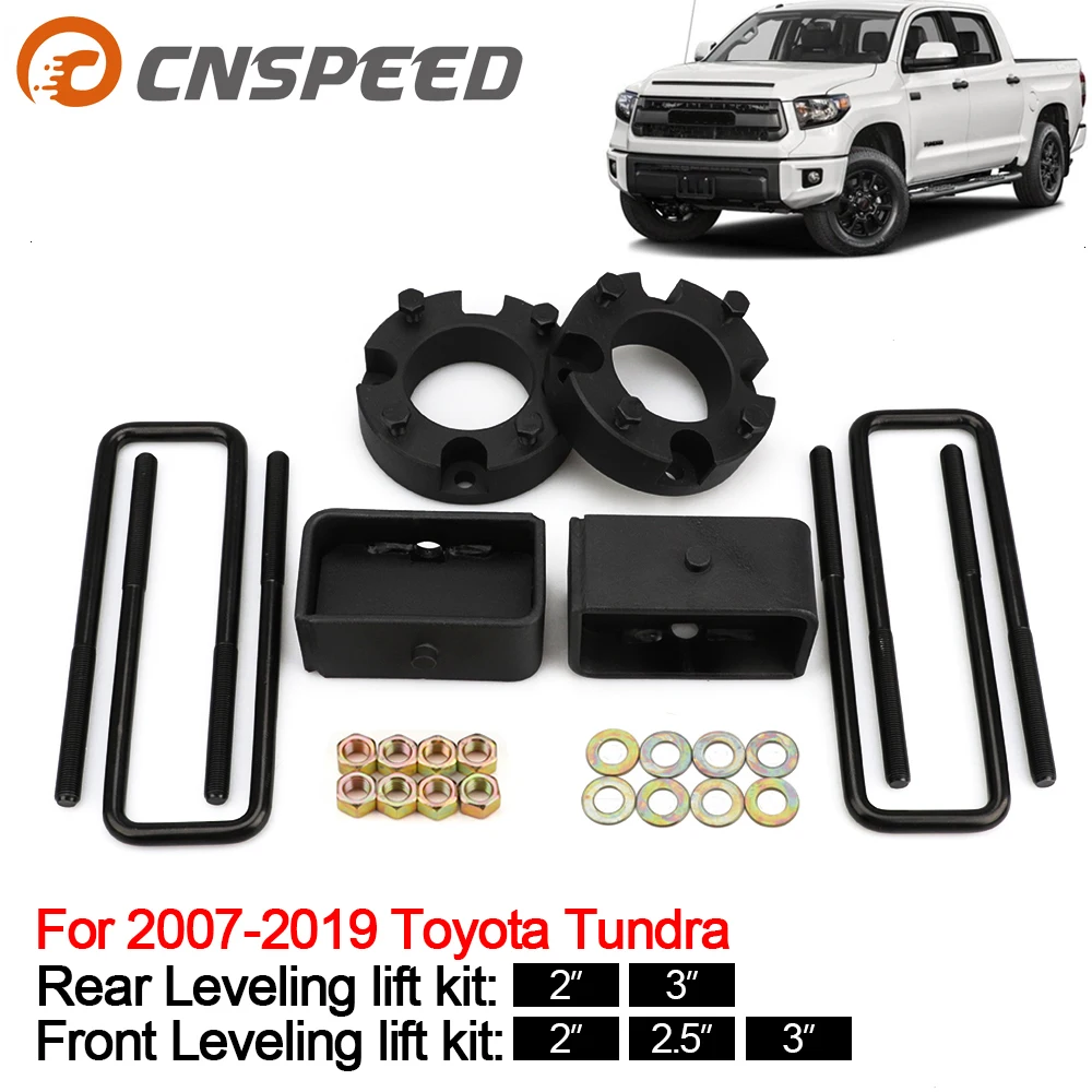 

Leveling Lift Kit 2007-2019 For Toyota Tundra Strut Spacers Front And Rear