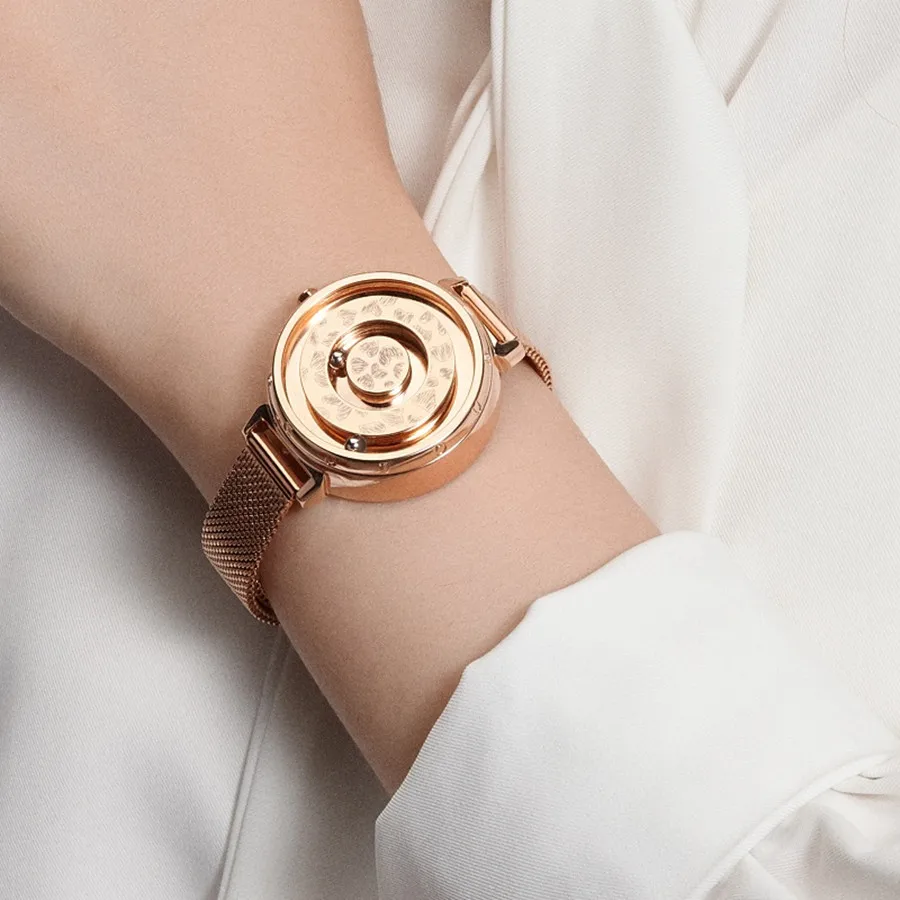 Brand Magnetic Ball Wrist Watch Rose Gold Women Fashion Casual relojes mujer Bracelet Stainless Steel Ladies Quartz Woman Watch