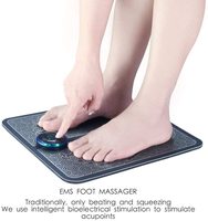 Electric Foot Massager Mat EMS/TENS Muscle Stimulation Foot Circulator Relax Stiffness Muscles Relieve Feet and Legs Pain