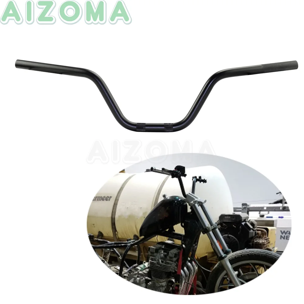 7/8\' inch Motorcycle Euro Style Handlebar Universal For Harley 883 Chopper KAWASAKI YAMAHA SUZUKI Black 22mm / 7.8\'\' Handle Bars