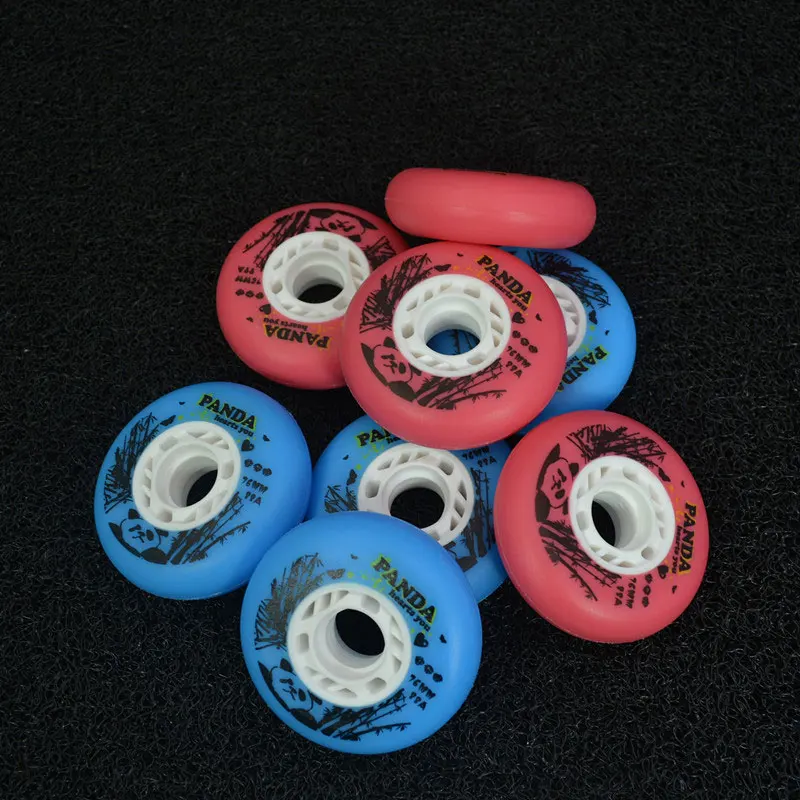 original PANDA inline skating wheel durable frosted with 88A hardness for sliding wheels braking fat wheels [72mm 76mm 80mm]