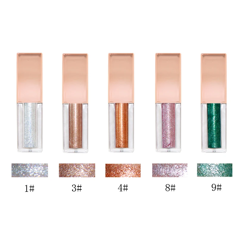 

Custom Logo Liquid Eyeshadow Set Diamond Eye Shadow Makeup Private Label Glitter Shimmer Eye Makeup Shadows