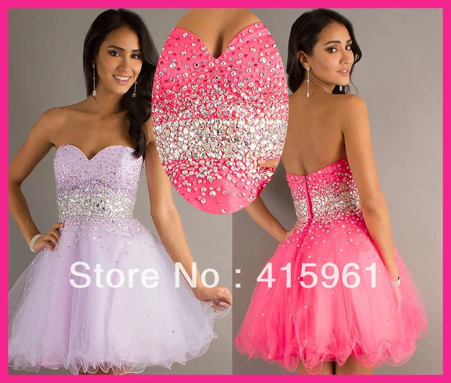 Lilac Strapless Sequined mezuniyet elbiseleri Crystals Short Ball Gown Cocktail Dress Homecoming Dresses 2019 graduation dresses AliExpress