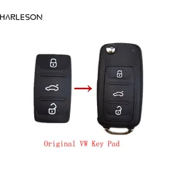 Originale 3 pulsanti a distanza Flip Key Button Pad per OEM VW Volkswagen Beetle Caddy Eos Golf Jetta Polo Scirocco Tiguan