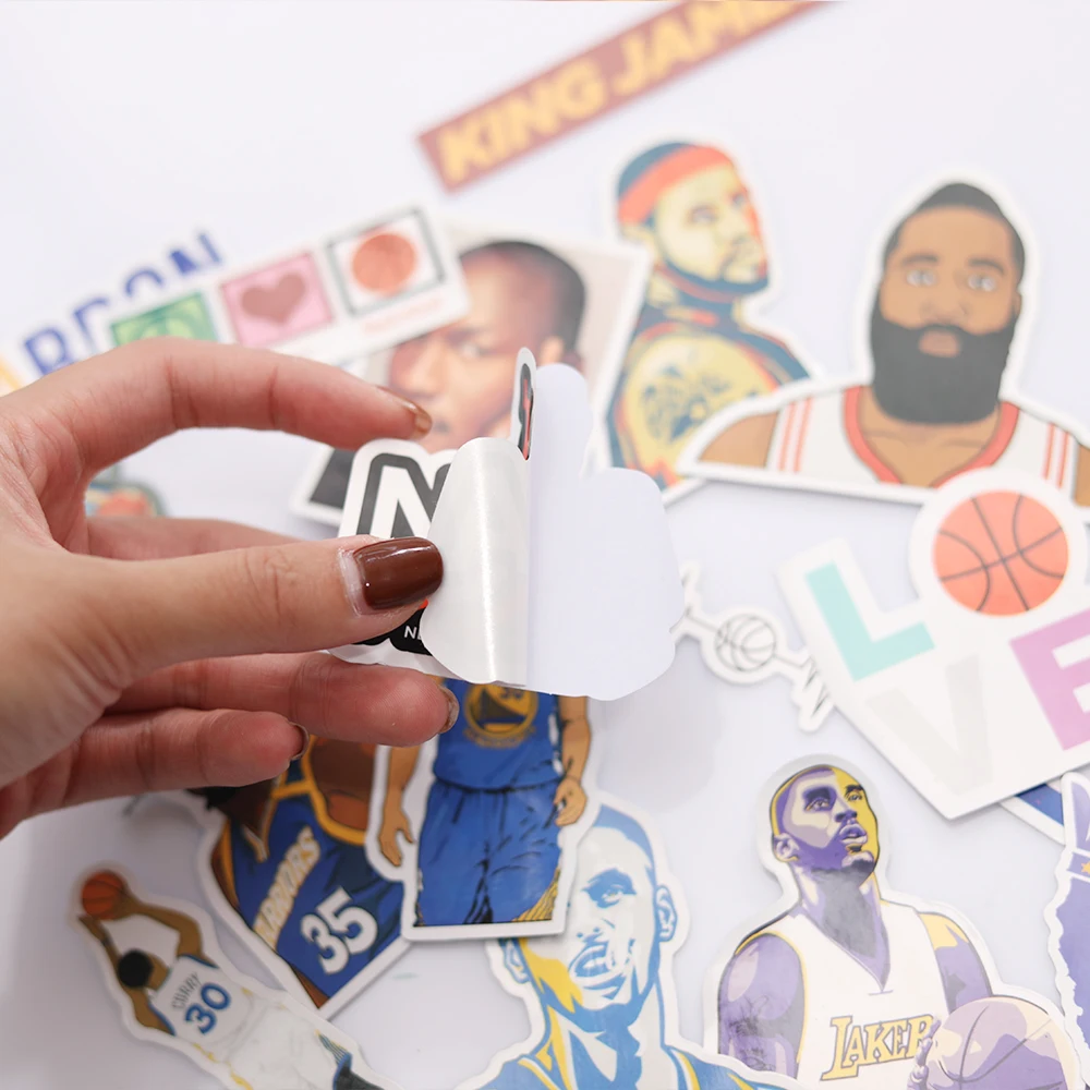 Basketball LeBron  Stickers James  Kobe Durant Curry Waterproof