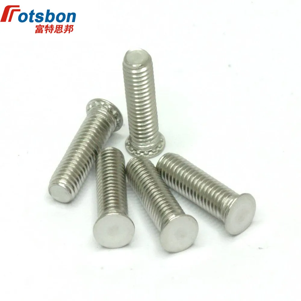 

FHS-M3-22 Round Head Studs Self-clinching Blind Protruding Clinch Platen Screws Sheet Metal Vis Rivnuts PCB Panels Pins Inox A2