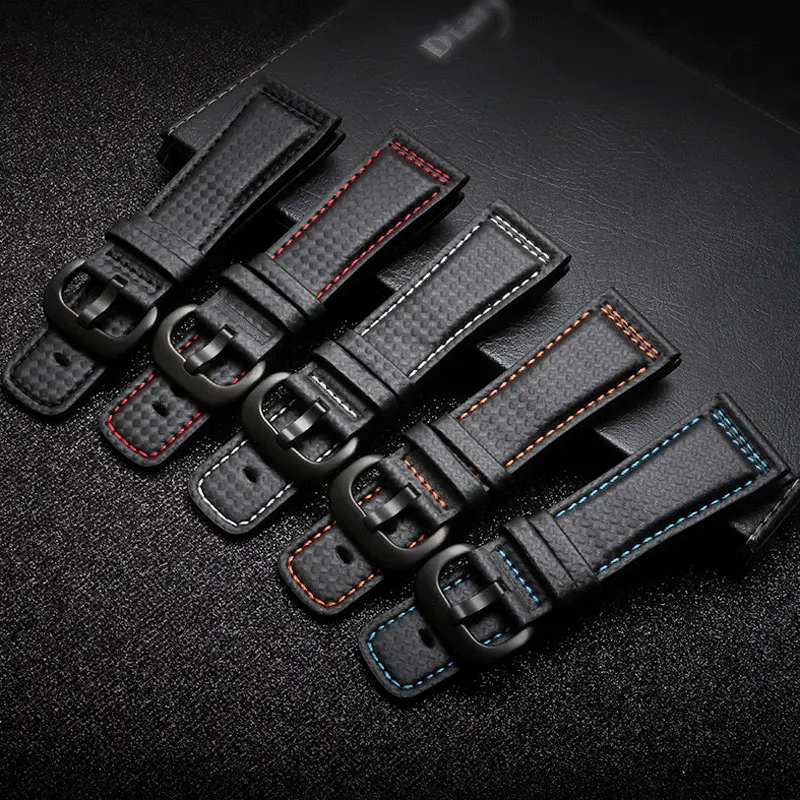 

Suitable for seven Fridays carbon fiber cowhide watch strap men P2/PS1/M2/Q2 series watch accessories 28mm