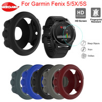 Soft Fashion TPU Screen Protector Cover Clear Protective Film Guard For Garmin Fenix 5/5S/5X Plus Silicone Protective Case Cover