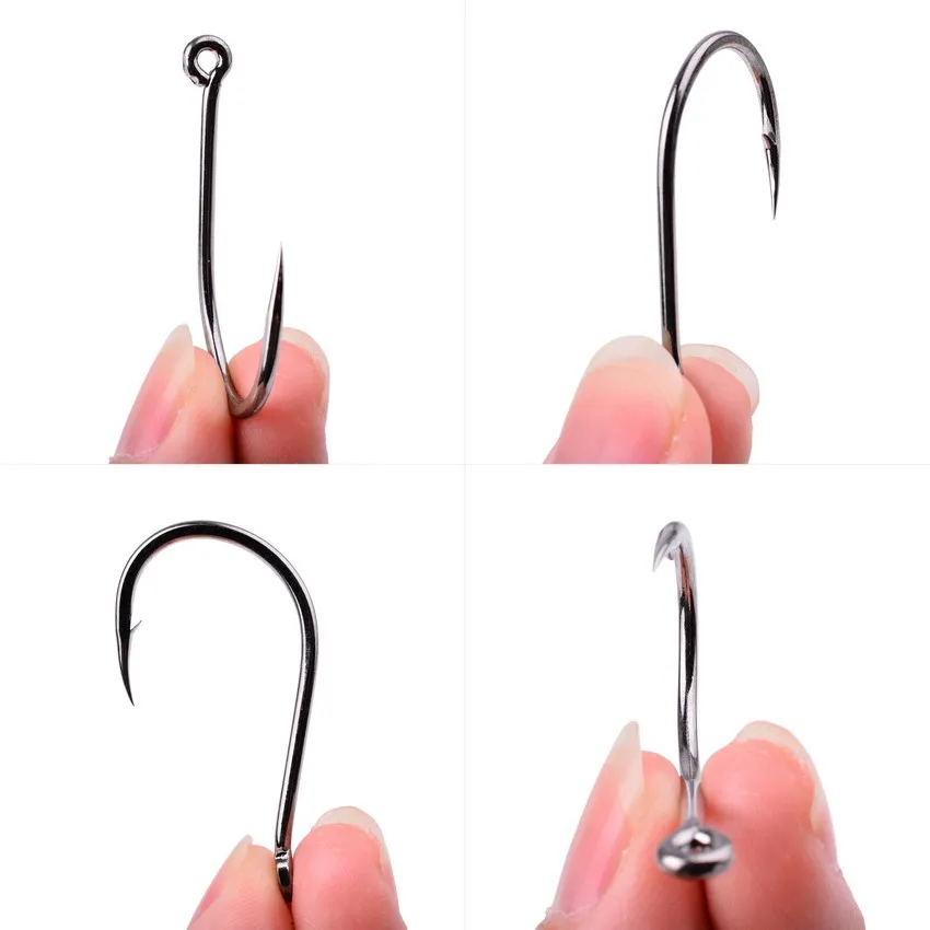 50/20pc Box High Carbon Chinu Fishing Hook Single Hook With Eye Carp Catfish Anzol Fish Hooks Japan Fishing Tackle Jig Fishhook