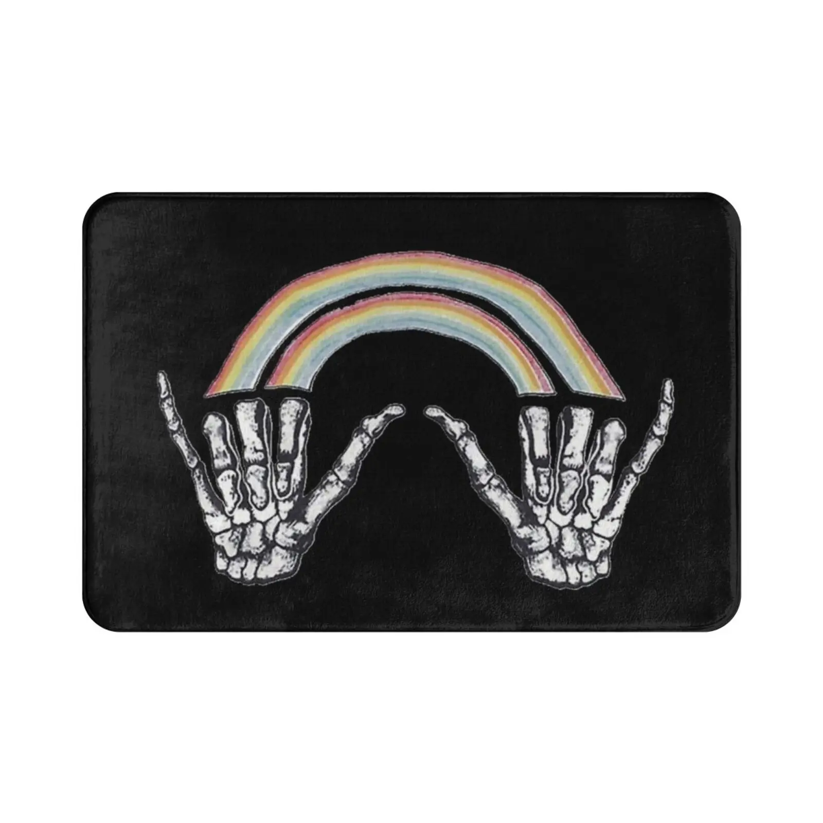 Black Rainbow Skeleton Hands Carpet Carpet 24 Carpet Ariana God Is A Woman Sweetener Cheap