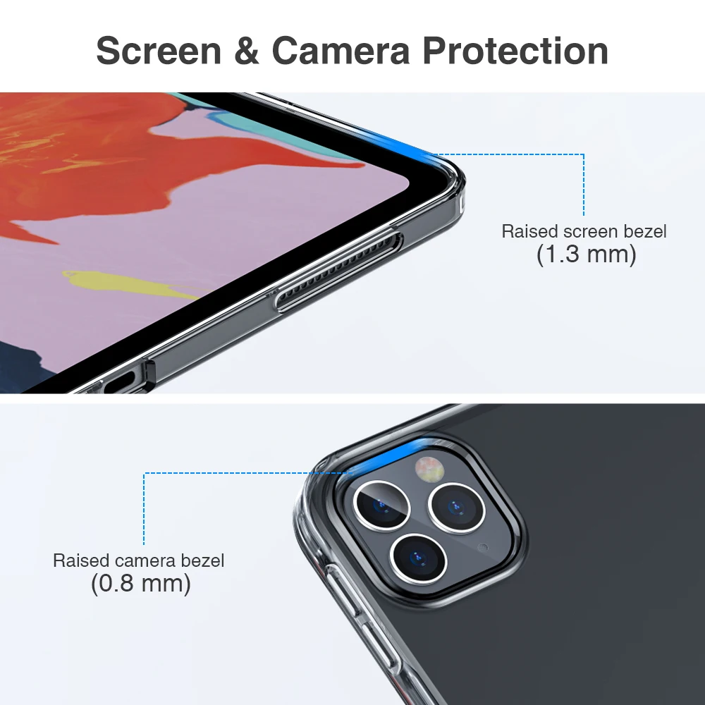 Esr capa para ipad pro 2020, capa 11 12.9 polegadas, capa ultra fina para ipad pro 12.9, capa 2020 11 polegadas para ipad air 4 2020