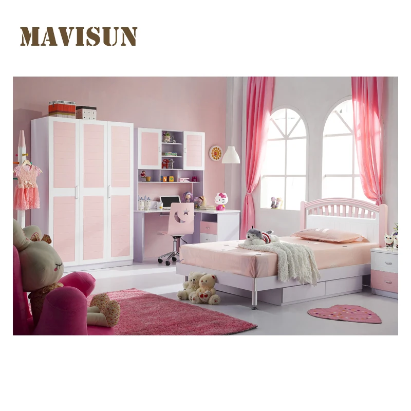 Children\'s Wardrobe Modern Minimalist Pink Blue Three-Door Two-Door Four-Door Bedroom Household Wardrobe  Child Furniture Set