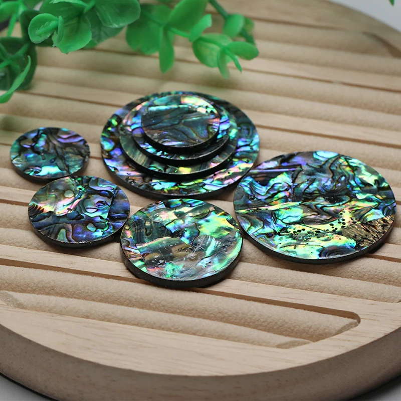 

20pcs/lot 6mm-40mm Natural Round Disk Abalone Mother Of Pearl Shell for DIY Jewerly Round Cut abalone MOP for Earrings