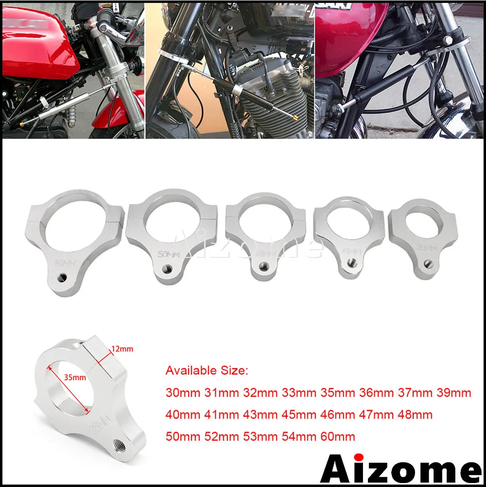 

Motorcycle Steering Damper Mounting Bracket 30 - 60mm Fork Frame Stabilizer Clamp For Harley Honda Yamaha Suzuki Kawasaki Ducati