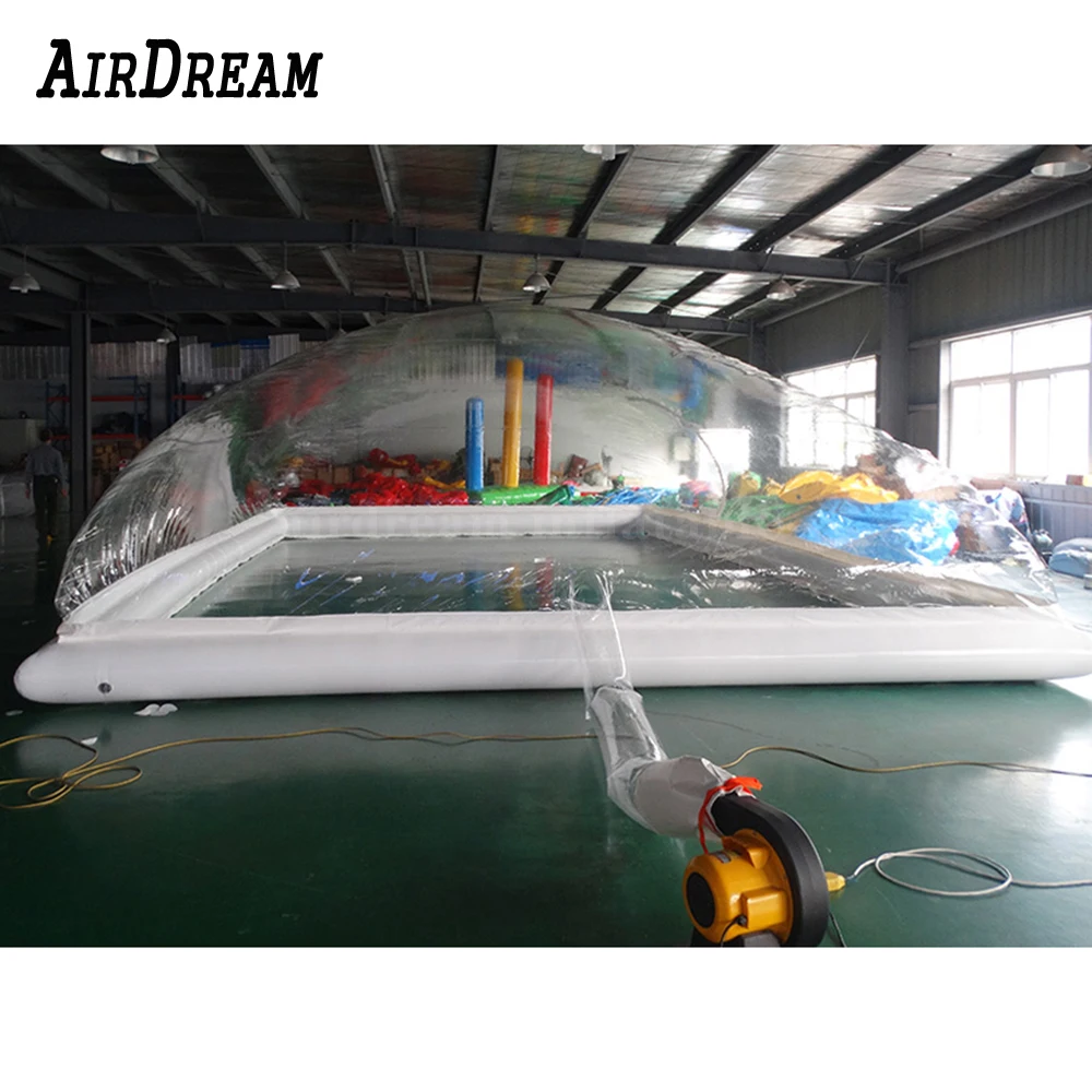 Hot selling Popular inflatable Swimming pool cover winter inflatable water pool tent yard pool cover bubble tents