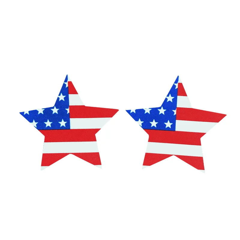 Sexy experience 50 pairs (100 Pcs) the Star-Spangled Banner Breast Pasties Nipple Covers-non-sensitizing adhesive with a soft